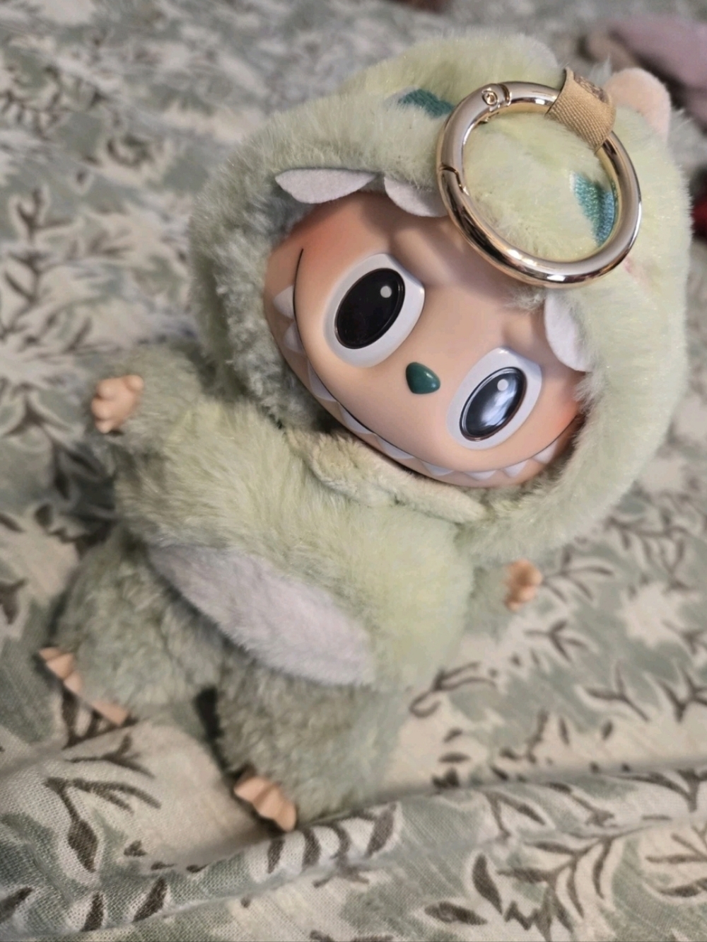 Pop Mart Labubu Exciting Macaron Green With Dino Outfit!